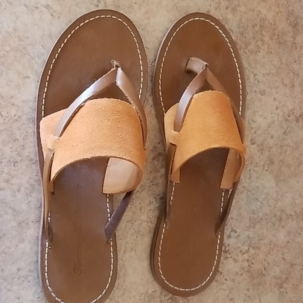 Tommy Bahama leather sandals.